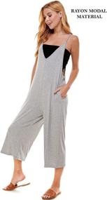 img 3 attached to 👗 Medium Women's Spaghetti Jumpsuit - Loving People Clothing, Jumpsuits, Rompers & Overalls