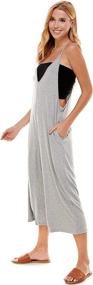 img 2 attached to 👗 Medium Women's Spaghetti Jumpsuit - Loving People Clothing, Jumpsuits, Rompers & Overalls