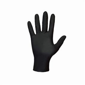 img 2 attached to 🧤 Shamrock 83014-XL Black Nitrile Powder-Free Gloves: Efficient Industrial Protection in X-Large Size with Full Textured Grip