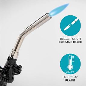 img 2 attached to Ivation Heavy-Duty Trigger-Start Propane Torch: Power up Your Projects with Propane!