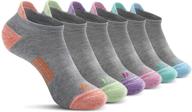 pack of 6 pairs of women's low cut cushioned running athletic ankle socks for sports logo