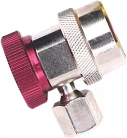 img 1 attached to Robinair 18191A R-134a Refrigerant High Side Service Coupler featuring Red Actuator