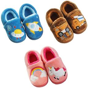 img 1 attached to 👟 Adorable KORADI Slippers: Perfect Cartoon Toddler Boys' Shoes