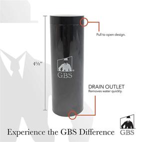 img 2 attached to G.B.S Stainless Brush Stand and Shaving Brush Travel Tube Case Black - Efficiently Removes Water | Ideal for Most Shaving Brushes | Convenient Organizer for Travel | Secure & Durable