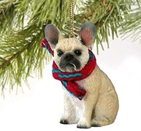 img 3 attached to French Bulldog Miniature Christmas Ornament