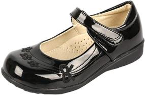 img 4 attached to 👞 DADAWEN School Uniform Toddler Little Girls' Shoes: Perfectly Stylish School Uniform Footwear