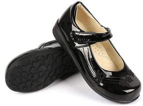 img 1 attached to 👞 DADAWEN School Uniform Toddler Little Girls' Shoes: Perfectly Stylish School Uniform Footwear