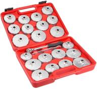 🔧 premium 23pcs enosoue aluminum alloy cup type oil filter cap wrench set: effortless socket removal logo