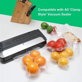 img 3 attached to Two Pack of SAMFR 11x50 Rolls - BPA Free Vacuum Sealer Bags for Sous Vide Cooking and Food Storage