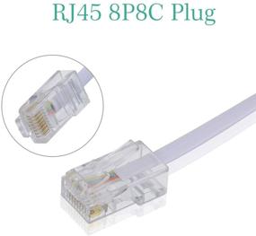 img 2 attached to 🔌 Конвертер адаптера SHONCO RJ45 в RJ11 - 3 шт. Белый, Телефонный разъем RJ11 6P4C женский для Ethernet RJ45 8P8C мужской переходной кабель