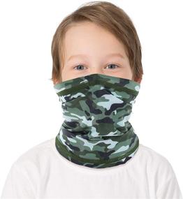 img 4 attached to BEACE Gaiter Bandanas Headband Dust Protection Boys' Accessories for Cold Weather