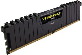 img 2 attached to 🔥 Corsair Vengeance LPX 16GB (2x8GB) DDR4 3200 C16 1.35V - PC Memory CMK16GX4M2D3200C16 Black: High Performance DDR4 RAM for Speedy Gaming and Computing