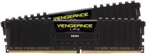 img 4 attached to 🔥 Corsair Vengeance LPX 16GB (2x8GB) DDR4 3200 C16 1.35V - PC Memory CMK16GX4M2D3200C16 Black: High Performance DDR4 RAM for Speedy Gaming and Computing