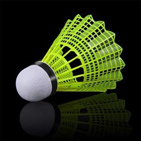 img 3 attached to 🏸 KEVENZ 12-Pack Yellow Nylon Feather Shuttlecocks, 77 Grains – High-Speed Badminton Balls