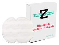 🌬️ zerosweat underarm sweat pads: stay dry naturally with disposable absorbent pads (50 pads) logo