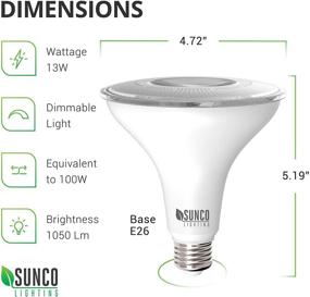 img 3 attached to 💡 Industrial Electrical Spotlight: Sunco Lighting Dimmable Waterproof Solution