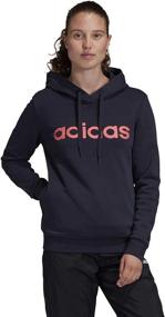 img 2 attached to 👚 adidas Women's Essentials Linear Hooded Pullover