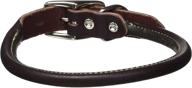 🐶 coastal pet products medium leather round dog collar 3/4" x 18" latigo - enhanced seo logo