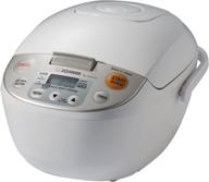 🍚 zojirushi nl-aac10 micom rice cooker: top-rated uncooked rice cooker and warmer, 5.5 cups/1.0-liter capacity, beige color, 1.0 l size логотип