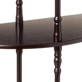img 1 attached to 🏠 Frenchi Home Furnishing Wood 3-Tier Half Moon Console Table / End Table