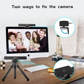 img 3 attached to 🎥 1080P Video Conference Webcam - HD Video and Audio Conferencing System for Small Meeting Rooms - Wide Angle - Black with Guide Hole