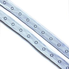 img 2 attached to 🧵 1 Inch Twill Sewing Fastener: Beyond Trim Snap Button Tape - Metal Press Stud Ribbon Replacement Crafting Crafts DIY White 5 Yards