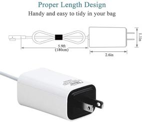 img 1 attached to Wakeach Mac Book Air Charger 45W Magnetic 1 Power Adapter Charger for Mac Book Air 11 inch 13 inch (Made Before Mid 2011), Portable & Lightweight Mini Travel Wall Charger for Mac Air Laptop