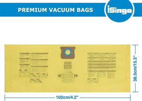 img 1 attached to iSingo 10 Pack Shop Vac Bags 9067200, 90672 Type I + Type F Replacement for 10-14 Gallon Shop Vacuums, Part # 90662 & 90672.