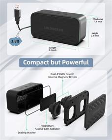 img 2 attached to 🔊 Hi-Quality Sound USB Computer Speaker: Louder Volume, Richer Bass, Compact Size