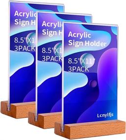 img 4 attached to 🖼️ Lcnylfjs Acrylic Sign Holder Frame Perfect: Stylish Display Solution for Businesses