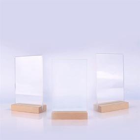 img 2 attached to 🖼️ Lcnylfjs Acrylic Sign Holder Frame Perfect: Stylish Display Solution for Businesses