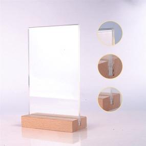 img 3 attached to 🖼️ Lcnylfjs Acrylic Sign Holder Frame Perfect: Stylish Display Solution for Businesses