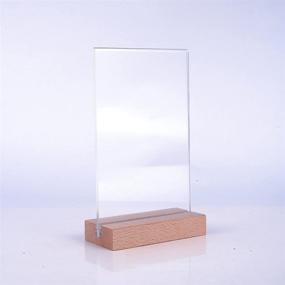 img 1 attached to 🖼️ Lcnylfjs Acrylic Sign Holder Frame Perfect: Stylish Display Solution for Businesses