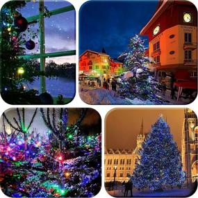 img 2 attached to 🎄 ASENEK Christmas Lights - 33ft 100 LED Outdoor String Lights with Timer & 8 Modes, Battery Operated Waterproof String Lights for Outdoor and Indoor Decoration - Multicolor