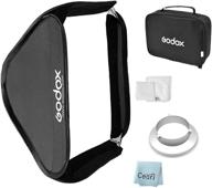 📸 godox portable collapsible softbox 60cm x 60cm with quick release bowens mount speedring adapter for studio photography - 24x24 inch logo