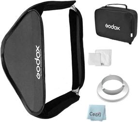 img 4 attached to 📸 Godox Portable Collapsible Softbox 60cm x 60cm with Quick Release Bowens Mount Speedring Adapter for Studio Photography - 24x24 Inch