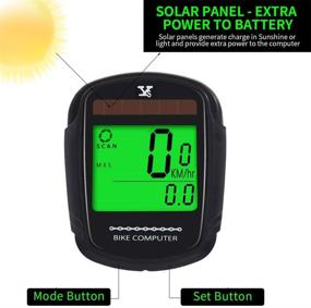 img 3 attached to JGRZF Bike Computer: Wireless Speedometer and Odometer with Backlight, Waterproof LCD Display – Ideal for Outdoor Cycling and Fitness (Wireless Computer)