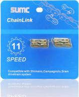 🚲 inkesky 4 pairs (2 cards) reusable quick link for bike chains - compatible with shimano, kmc, campagnolo, and sram logo