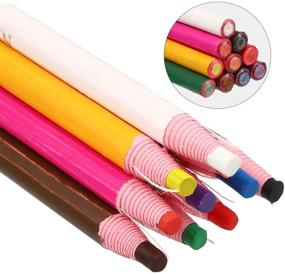 img 2 attached to 20 Piece Sewing Mark Pencil Tailor Chalk 🖍️ Set for Fabric Tracing and Marking - 10 Colors