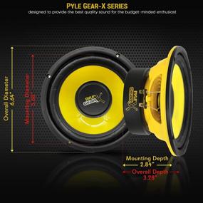 img 3 attached to 🔊 Pyle PLG64 6.5 Inch Mid Bass Woofer Sound Speaker System - Powerful 300W Pro Loud Range Audio with 4 Ohm Impedance and Wide 60-20KHz Frequency Response - Ideal for Car Component Stereo