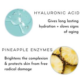 img 2 attached to 🍍 Clean Skin Club Pineapple Glow Mist with Hyaluronic Acid and Peptides, Papaya and Coconut Extracts, Moisturizing and Strengthening Facial Spray, Vegan and Cruelty-Free