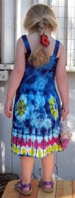 img 1 attached to 🌈 Trendy and Versatile Global Village Tie-Dye Dress: Comfy and Chic with Elastic Bodice