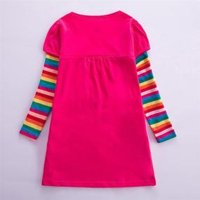 img 3 attached to 👗 JUXINSU LH5835 Fuchsia Toddler Dresses: Enhanced SEO-friendly Girls' Clothing