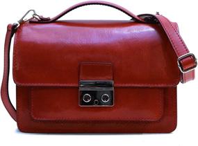 img 4 attached to 👜 Floto Milano Leather Satchel Women's Handbag - Stylish Handbags & Wallets in Satchel Designs