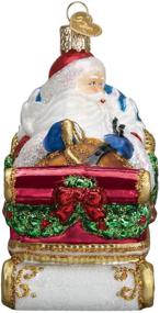 img 1 attached to Multi-Colored Old World Christmas Santa in Sleigh Ornament