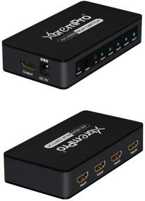 img 3 attached to 📺 Высококачественный переключатель XtremPro 4K2K HDMI с беспроводным пультом дистанционного управления - идеально подходит для HDTV, Blue-ray, Xbox, ПК и Театральных систем - черный (61033)