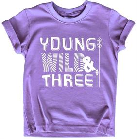 img 4 attached to 🎉 Adorable Young Three Birthday Outfit T-Shirt: Perfect Girls' Clothing for the Special Day!