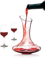 🍷 premium ibunny wine decanter set: lead-free crystal with 2 glasses, fast-drying & easy-clean design, no-drip pour, aerator & carafe substitute – ideal accessories for men, women, restaurants – red or white wine логотип