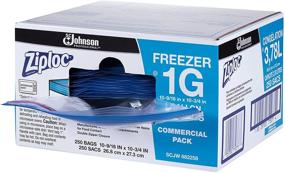 img 2 attached to 👜 SC Johnson Professional Ziploc Gallon Freezer Bags, Double Zipper, 250 Count - Ideal for Food Organization and Storage