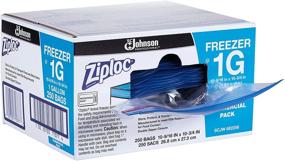 img 3 attached to 👜 SC Johnson Professional Ziploc Gallon Freezer Bags, Double Zipper, 250 Count - Ideal for Food Organization and Storage